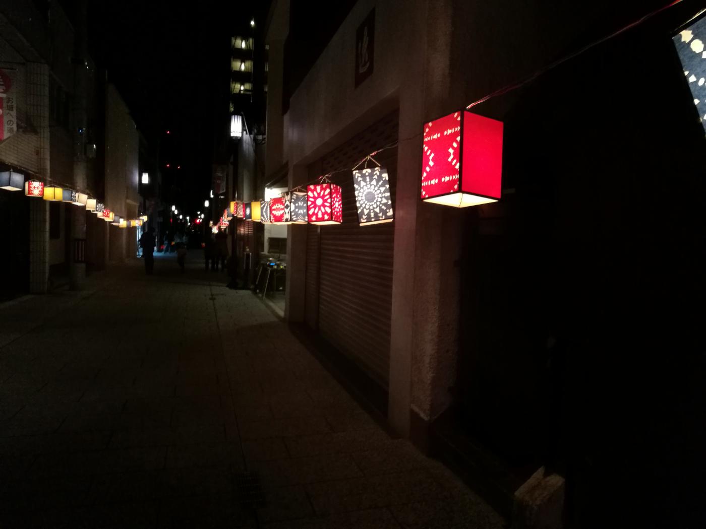 おしろのまちの市夜市切り絵灯籠